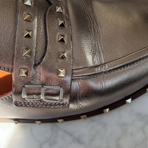 Valentino Platinum Studded Mule.  37.5 - Picture 10 of 10